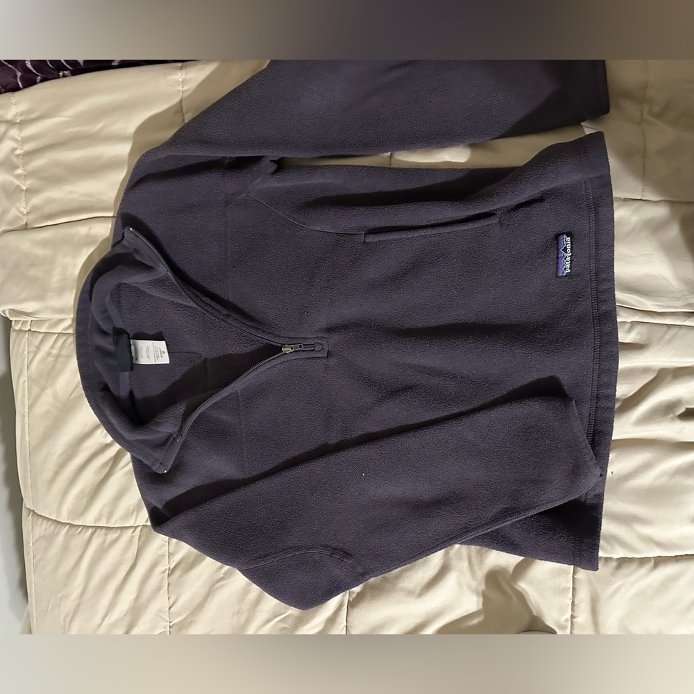 Patagonia Dark purple Zip-Up Sweater